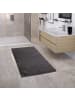 KADIMA DESIGN Hochflor Teppich Badezimmer waschmaschinenwaschbar Unifarben in Anthrazit