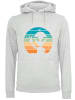 F4NT4STIC Hoodie Alien Piece Sonnenuntergang in grau meliert