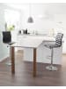 Beliani 2er-Set Drehhocker LUCERNE in Schwarz/Silber