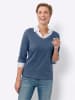 Sieh an! 2-in-1-Shirt in jeansblau