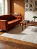 KADIMA DESIGN KASOS Teppich Kurzflor Creme 120x170 Geometrisch Polyester Waschbar in Creme