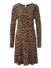Aniston CASUAL A-Linien-Kleid in moosgrün-lila