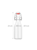 relaxdays 6x Flasche in Transparent - 250 ml