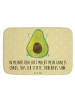 Mr. & Mrs. Panda Badteppich Avocado Glücklich mit Spruch in Gelb Pastell