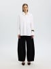 SELECTED FEMME Oversized Langarmhemd mit Brusttasche in Bright White