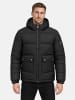 Winterjacke "A813" - mit Kapuze - in Schwarz