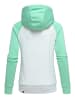 REPUBLIX Kapuzenpullover RILEY in Hellgrau Melange/Mint