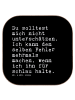 Mr. & Mrs. Panda Tischschoner Du solltest mich nicht... mit Spruch in Schwarz