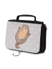 Mr. & Mrs. Panda Beautycase Otter Umarmen ohne Spruch in Grau Pastell