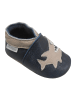 Bemesu Baby Krabbelschuhe aus Leder, weiche Lauflernschuhe mit rutschfester Sohle