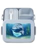 Mr. & Mrs. Panda Lunchbox Walfisch Thunfisch Design ohne Spruch in Blau Pastell