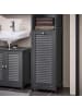 SoBuy Badezimmerschrank in Mattes Dunkelgrau - (W) 37 x (H) 170 x (L) 40 cm