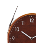 Beliani Wanduhr RENENS in Braun/Weiß - (W) 26 x (H) 44 x (L) 6 cm
