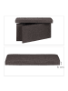 relaxdays Faltbare Sitzbank in Braun - (B)76 x (H)38 x (T)38 cm