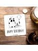 Mr. & Mrs. Panda Untersetzer Panda Geburtstag mit Spruch in Weiß