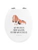 Mr. & Mrs. Panda Toilettendeckel Hund Basset Hound mit Spruch in Weiß