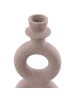 Beliani Kerzenständer NAOUSA in Beige - (W) 8 x (H) 23 x (L) 6 cm