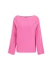 Zero  Strickpullover mit U-Bootausschnitt in Raspberry Velvet