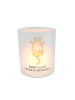 Mr. & Mrs. Panda Milchglas Teelichthalter Katze Umarmen mit Spruch in Transparent