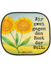 Mr. & Mrs. Panda Sonnenschutz Auto Blume Sonnenblume Design mit ... in Weiß