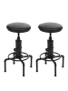 MCW 2er-Set Barhocker N23, Schwarz