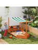 Outsunny Sandkasten 180L x 103B x 144,5H cm