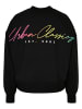 Urban Classics Urban Classics Damen Ladies Oversized Rainbow Crewneck in black