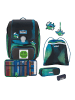 Scout Scout Genius Schulranzen-Set 4 teilig Set Movie Star Blue Pixel