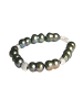 Gemshine Armband Barock Zuchtperlen Tahiti Grau in silver coloured