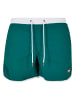 Urban Classics Badeshorts in white/green