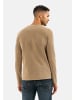 Camel Active Langarm Henleyshirt aus reiner Baumwolle in Hellbraun