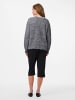 Pieces Pullover in Medium Grey Melange