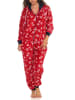 NORMANN Jumpsuit Overall Kapuze wterlichen Design - 51281 in rot