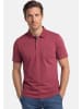 Redmond Poloshirt Basic in Dunkelrot / dunkelgrau