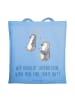 Mr. & Mrs. Panda Jutetasche Lieblings-Tante mit Spruch in Sky Blue