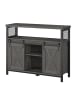 VASAGLE Sideboard Daxton in Grau-Schwarz - (B)33 x (H)80 x (T)100 cm