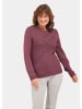 GOLDNER Pflegeleichter Pullover in hochwertiger Rippenstruktur in brombeere