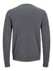 Jack & Jones Strickpullover in Dark Grey Melange