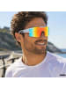 BEZLIT Herren Sonnenbrille in Schwarz/Rot, Gelb, Blau - Rot