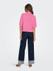 JDY Gestricktes T-Shirt in Super Pink