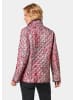 GOLDNER Kurzgröße:  Leichte Steppjacke zum wenden in aubergine / gemustert