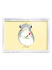 Mr. & Mrs. Panda Objektrahmen Chinchilla Blume ohne Spruch in Gelb Pastell