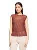 CARTOON Strick-Top mit Rundhalsausschnitt in Rust Brown
