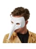 tectake Einfarbige Halbmaske in Einheitsgröße, weiß