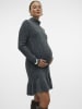 mama licious Strickkleid in Dark Grey Melange