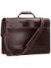 Buckle & Seam Nevada Aktentasche Leder 42 cm Laptopfach in brown