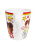 Blond Amsterdam Becher Roter Rand in Bunt - 350 ml