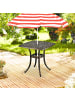 relaxdays Gartentisch in Schwarz/ Bronze - (B)53 x (H)53 x (T)53 cm