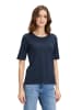 Betty Barclay Basic Shirt mit Rundhalsausschnitt in dunkelblau