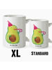 Mr. & Mrs. Panda Tasse Avocado Feier ohne Spruch in Weiß
